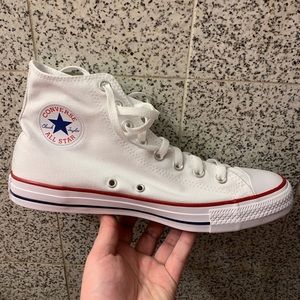 White Hightop Converse